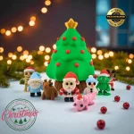 Christmas Tree Container With Christmas Wigglet Selection