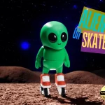 Alien on skates