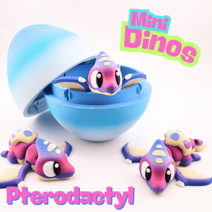 Mini Pterodactyl With Dino Egg - Image 4