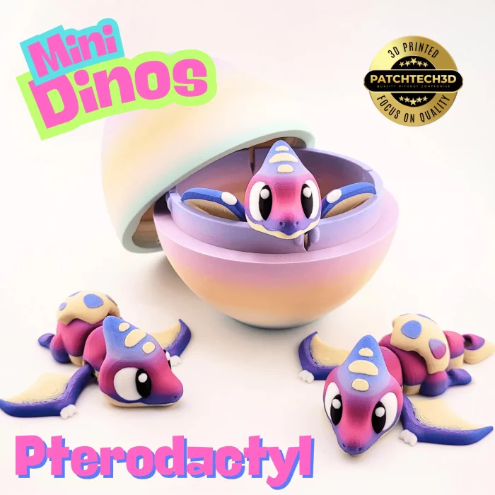 Mini Pterodactyl With Dino Egg - Image 2