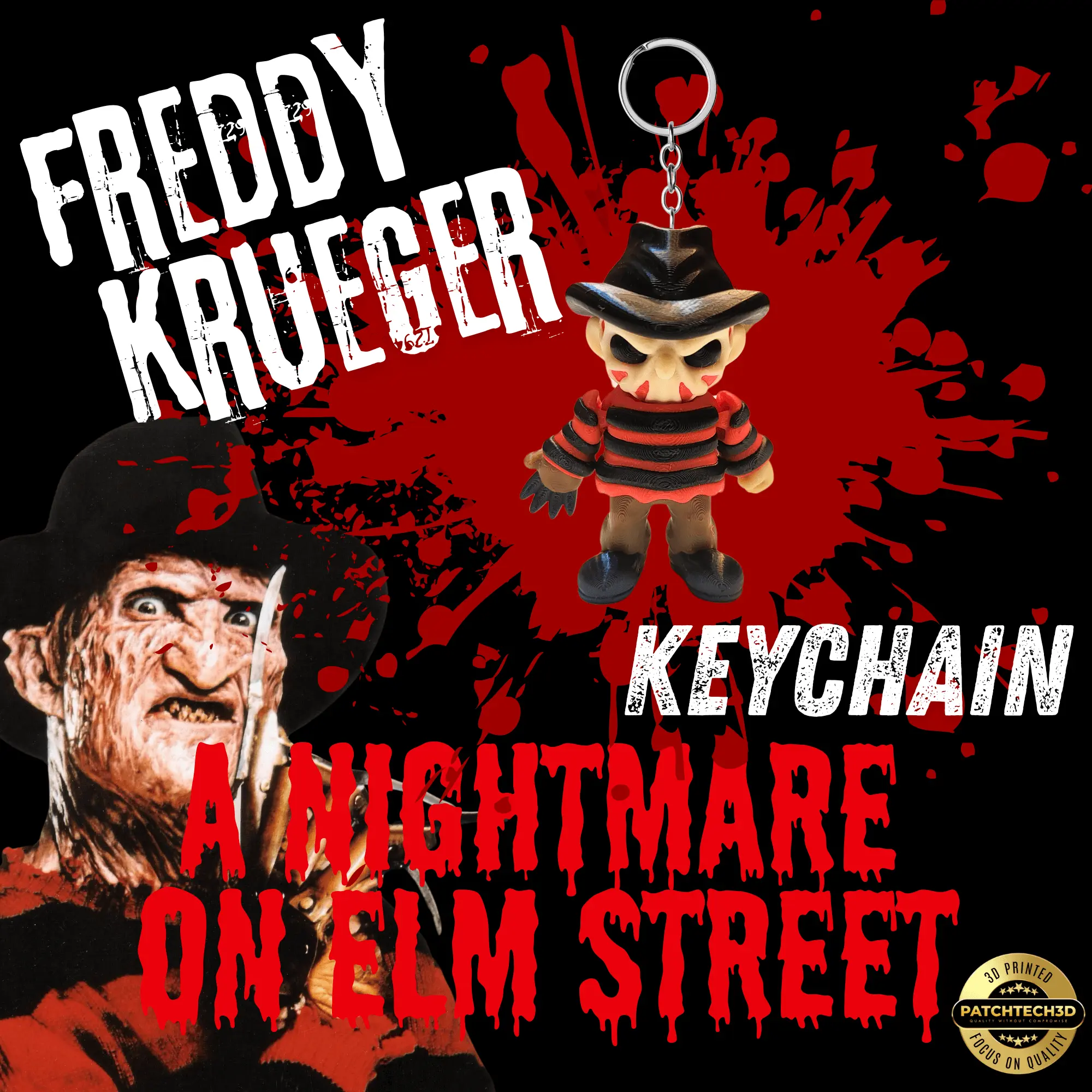 12 Freddy Krueger Keychain - Image 1
