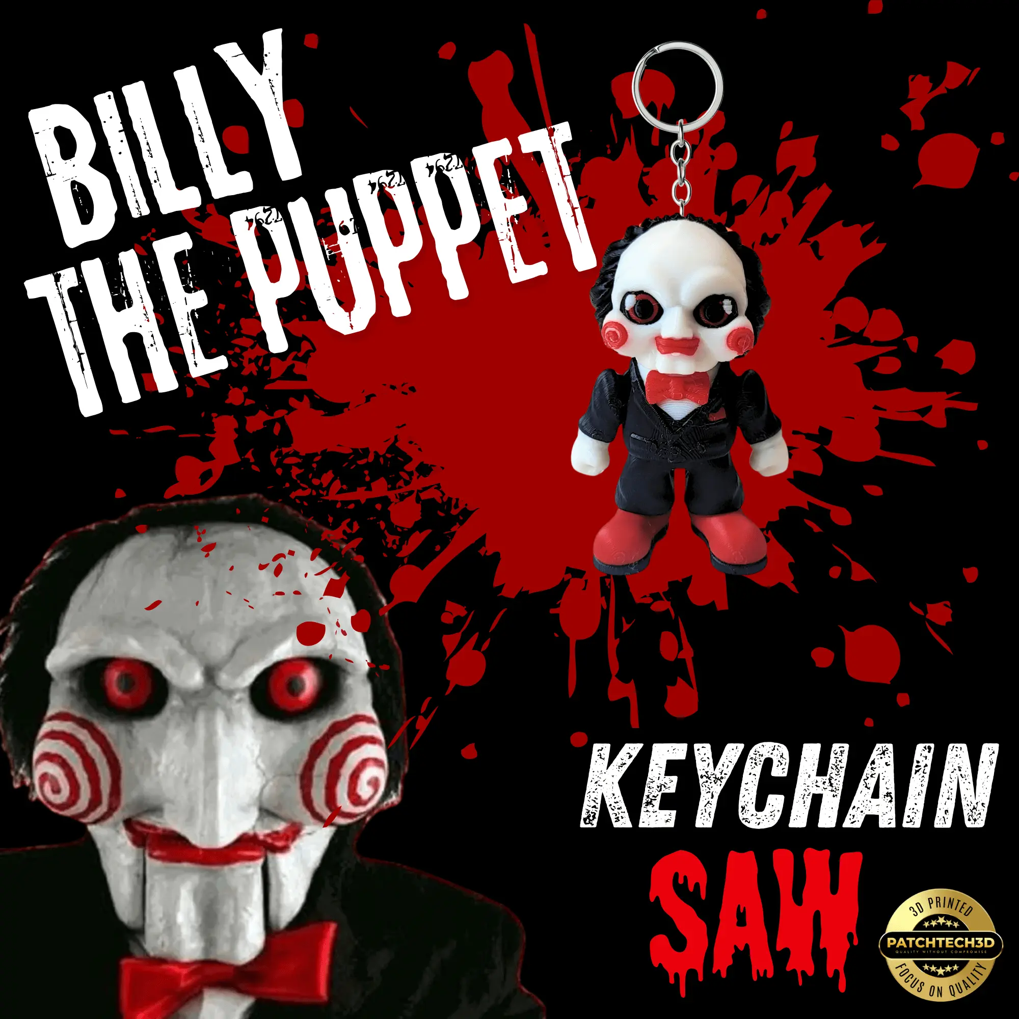 4 Billy The Puppet Keychain - Image 1