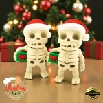 Christmas Gift Skeleton Flexi Figure | Christmas Decoration - Image 4